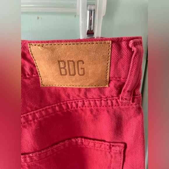 BDG Red Straight Leg Jeans - Picture 6 of 11